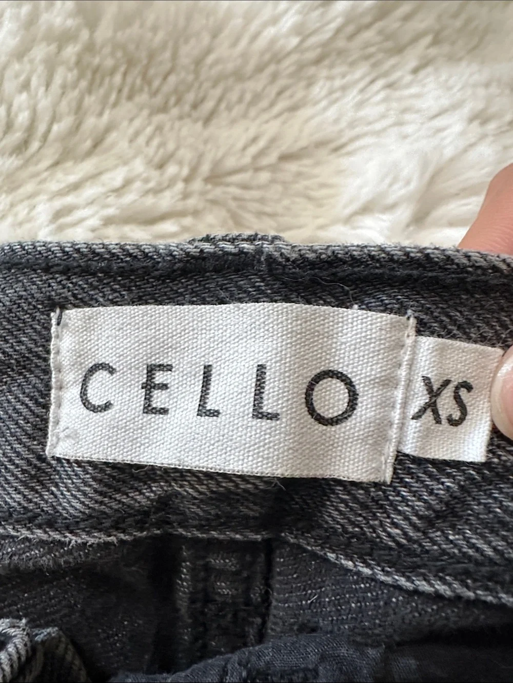 Cello Black Frayed Hem Distressed Denim Shorts